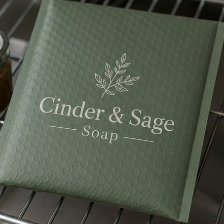 Branded bubble mailers for product packaging
