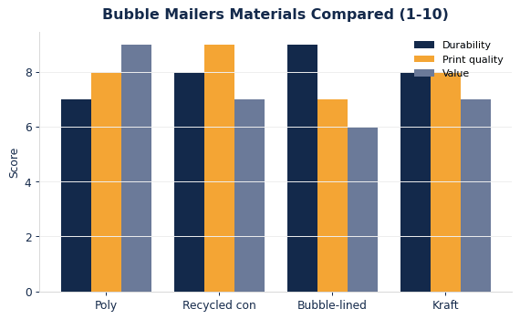 Custom Bubble Mailers: Materials, Sizing & Branding Guide